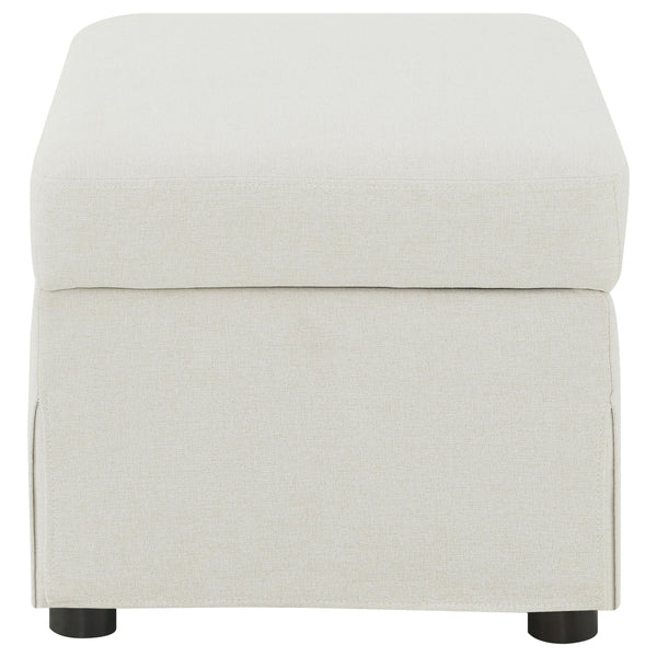 English Elm Merced Beige Upholstered Ottoman with Hydraulic Lift Top and Hidden Storage — Stylish Space Saver B062P375570
