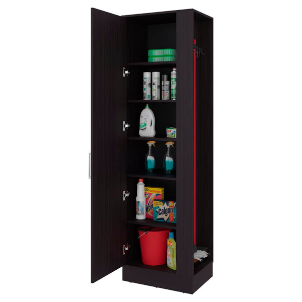 English Elm Fairfield Tall Storage Cabinet Six Shelves Melamine Finish Concealed Door Organizer B097P474303
