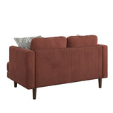 English Elm Wallace & Bay - Wallace & Bay  Jurie Red Loveseat