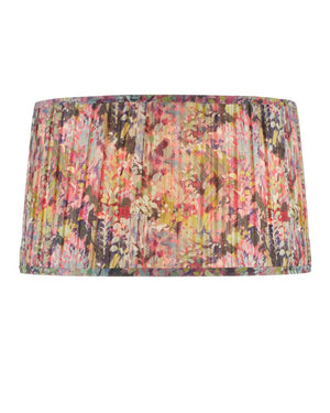 Currey & Company Wildflower Pleated Lamp Shade With Vibrant Magenta And Yellow Floral Design For Elegant Décor Multi,Color Cotton 0900-6003-currey-company