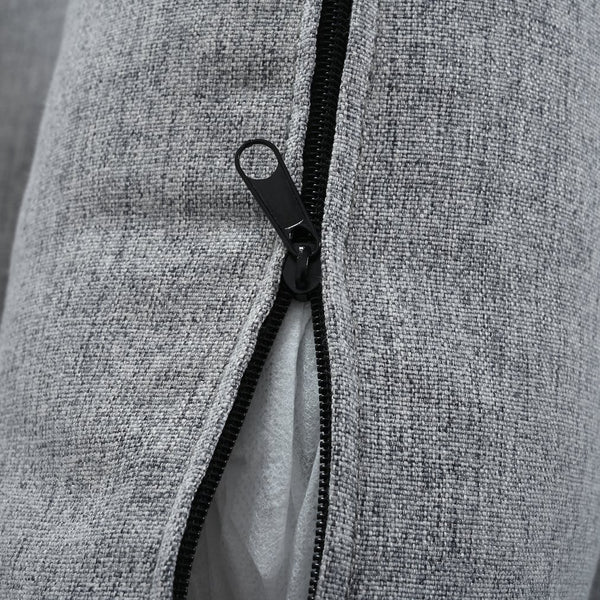 English Elm U_STYLE 130" U-shaped Modular Sectional Sofa with 2 Ottomans, Chenille Comfort, Pocket Coils, 6-Piece Flex Seating Grey WY000454AAE