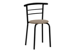 English Elm Dining Small 3-Piece Table Set for Apartments and Nooks — Easy-Clean Laminate Top, Space-Saving Chairs, Modern Design taupe 36 L x 24 W x 6 H B2710P218842