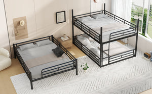 English Elm Twin Xl Solid Pine Loft Bed with Built-in Led Lighting and Storage Shelves Black W1580S00582