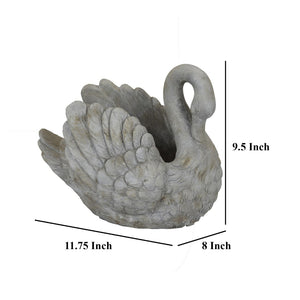 English Elm Lyna Glossy Ceramic Planter Set Speckled Glaze Rounded Form for Indoor Shelves B056P416937