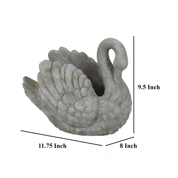 English Elm Lyna Glossy Ceramic Planter Set Speckled Glaze Rounded Form for Indoor Shelves B056P416937