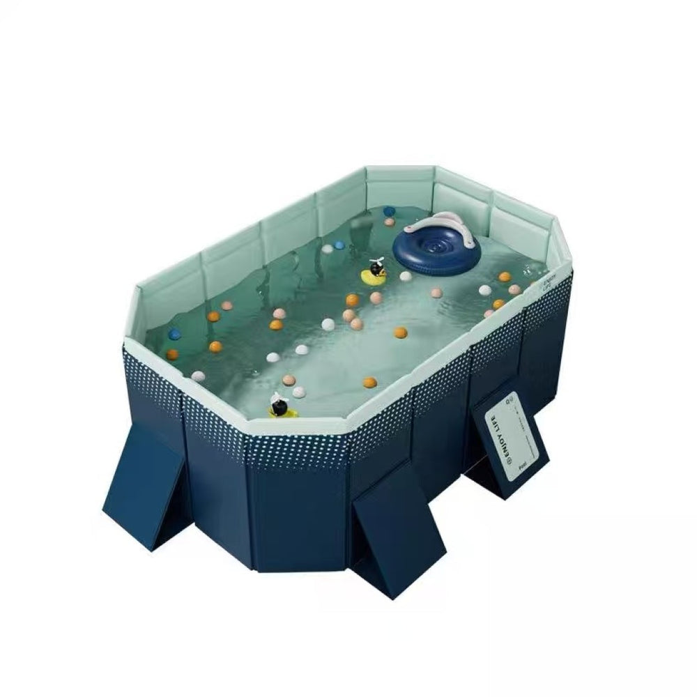 English Elm 1.8m Rigid Pvc Foldable Pool No Pump Needed Backyard Patio Garden Summer Cool Down W2710P305062