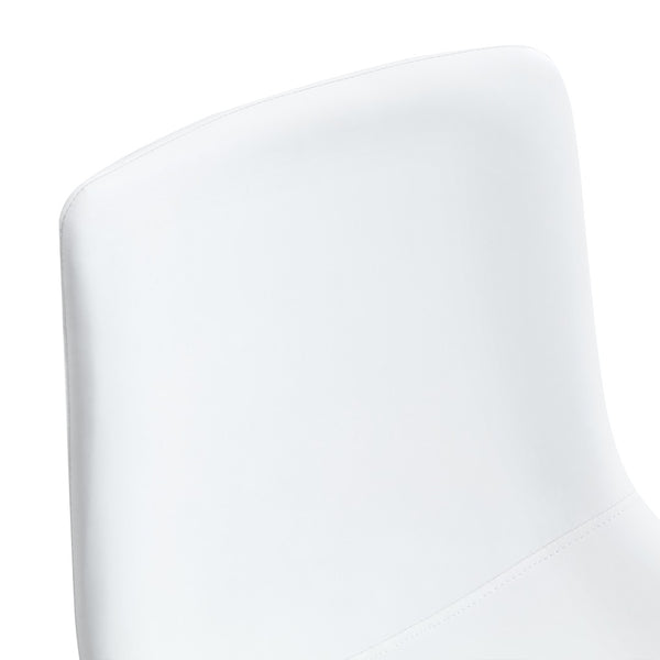 English Elm Set Of 4 Modern White Pu Leather Chairs – Stylish, Ergonomic, And Easy-Clean For Any Space! W3226P279062-GIGA