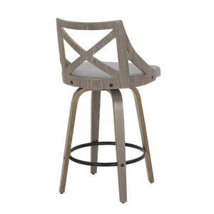English Elm Dining/accent Chair Solid Wood Tapered Legs Cream Upholstery Mid-century Modern Seating B202P471207