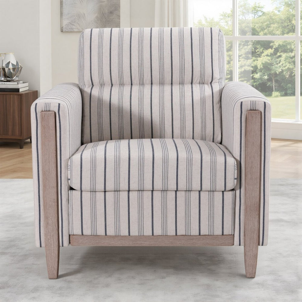 English Elm 1 Seater Pu Leather Accent Sofa with Pocket Spring Cushion for Living Room W680P409325