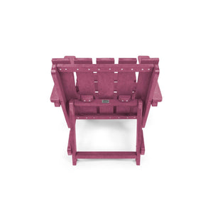 English Elm Shoreline Recycled Hdpe Folding Adirondack Chair Fully Assembled Modern Patio Seating Burgundy B2745P409686