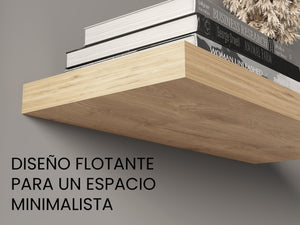English Elm Ecco 31.5" Floating Shelves Set of 2 – Macadamia Beige Matte Finish, Hidden Brackets, Sturdy Display Storage B200P361984