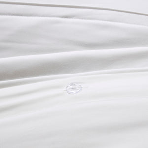 English Elm King/Cal King 4 Piece Microfiber 2-in-1 Duvet Set – Celeste Quilted Ruffle Coverlet with Button Closure, Shams & Pillow B035129150