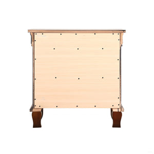 English Elm Triton Cappuccino Nightstand with Felt-Lined Top Drawer, Dovetail Construction, Nickel Hardware Accents B078118442