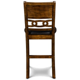 English Elm Hoyae Brown and Black Counter Chairs With Padded Seat (Set Of 2)