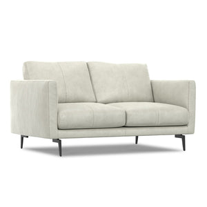 English Elm Stevens 60 Inch Loveseat - Luxurious Eco-Friendly Leather Seating For Compact Spaces, Easy Care B136P364285-GIGA