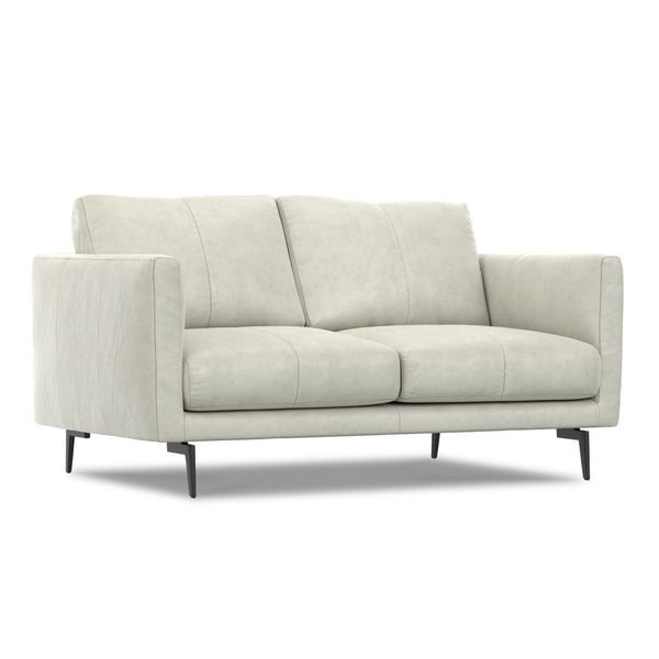 English Elm Stevens 60 Inch Loveseat - Luxurious Eco-Friendly Leather Seating For Compact Spaces, Easy Care B136P364285-GIGA