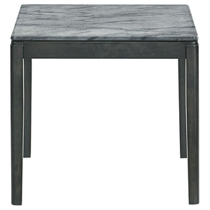 English Elm Vinnie Faux Marble Grey And Black Side Table – Stylish, Durable Accent For Living And Dining Spaces B062P333450-GIGA