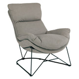 OSP Home Furnishings Ryedale Lounge Chair Grey