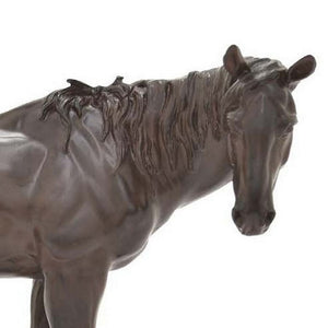 English Elm Refi Brown Resin Horse Sculpture Rustic Farmhouse Decor for Shelf or Mantel B056P416871