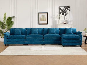 English Elm Wider Ergonomic Loveseat with Breathable Chenille Upholstery, Modular Design, Plush Double-Layer Cushioning W1143S00044 W1143S00044