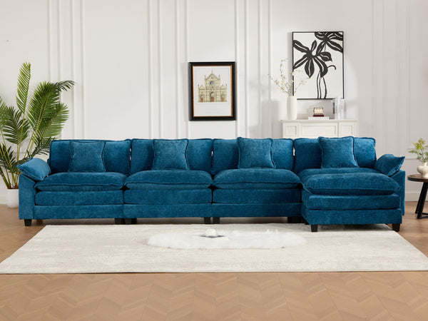 English Elm Wider Ergonomic Loveseat with Breathable Chenille Upholstery, Modular Design, Plush Double-Layer Cushioning W1143S00044 W1143S00044