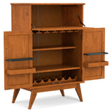 Draper Mid Century Bar Cabinet Teak B136P203490 Hearth and Haven