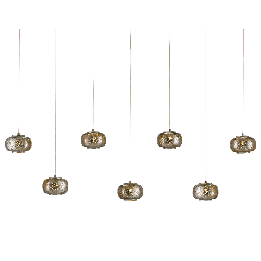 Pepper 30-Light Multi-Drop Pendant – Modern Farmhouse Fixture with Sleek Pierced Metal Shades