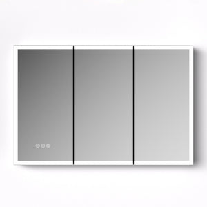English Elm Led Lighted Medicine Cabinet With Anti-Fog Mirror, Adjustable Brightness & 3 Color Temperatures W3735P374361