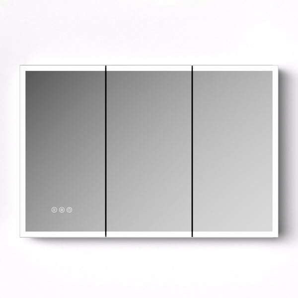 English Elm Led Lighted Medicine Cabinet With Anti-Fog Mirror, Adjustable Brightness & 3 Color Temperatures W3735P374361