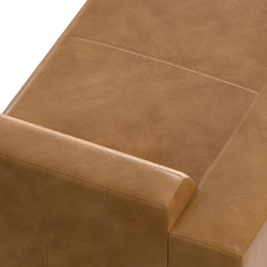 English Elm Rex Left Chaise Sofa Module - Modern Sienna Leather Design, Versatile Comfort For Stylish Living Spaces B136P199209-GIGA