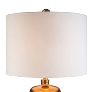 English Elm 28.5" Tall Polyresin Table Lamp Mystic Owl Design with White Fabric Shade, 3-Way Rotary Switch, UL Listed Gold B072116201