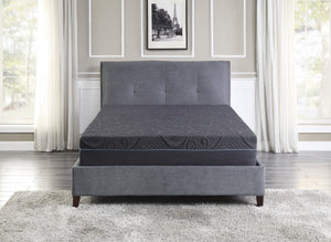 English Elm 11-inch Gel-Infused Memory Foam Hybrid Mattress Queen Size - 4-Layer Cooling Support, Pocket Coils Dark Gray 15 L x 15 W x 63 H B011P212564