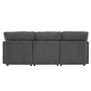English Elm Swivel Barrel Accent Chair Chenille Tufted Round Club Seat for Living Room Lounge N719S002130E