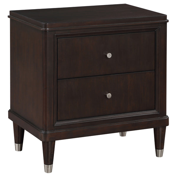 English Elm Niguel Brown 4-Piece Poster Bedroom Set – Elegant Design, Generous Storage & Timeless Style For Your Retreat B062S01134