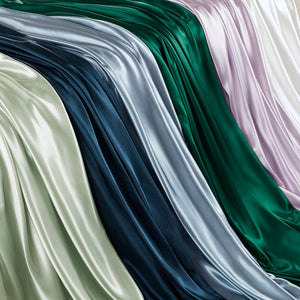 English Elm Satin Luxury Sheet Set Full - Silky Soft, Easy Care, And Elegant Design For Ultimate Bedroom Comfort B035P294199-GIGA