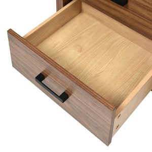 English Elm 48'' Bathroom Vanity with Sink 48.8'' Modern Freestanding 6-Drawer Ceramic Basin Cabinet for Baths Natural Wood N710SS00008P
