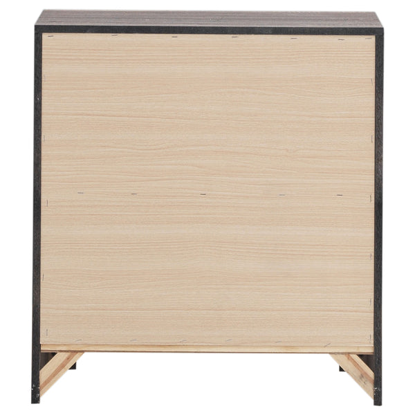 English Elm Brantford Barrel 2-Drawer Nightstand with Rustic Barrel Finish, Matte Bronze Handles, Ample Storage Oak B062P344906