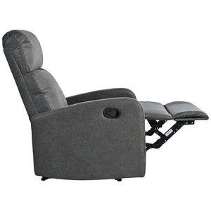 English Elm Christopher Knight Home® - Modern Recliner Plush Manual Recliner Chair with Ergonomic Support, 3-Position Backrest, Durable Fabric Comfort Grey N763P256491D