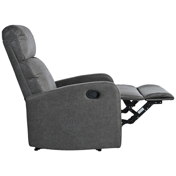 English Elm Christopher Knight Home® - Modern Recliner Plush Manual Recliner Chair with Ergonomic Support, 3-Position Backrest, Durable Fabric Comfort Grey N763P256491D