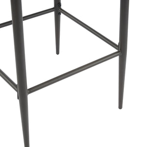 English Elm Christopher Knight Home® - Metal Industrial Leathaire Barstool Set of 2 with Comfortable Seat, Footrest, Non‑Slip Feet, Durable Frame Brown N771P247188W