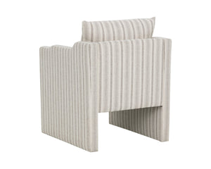 Sunpan SCALA Dining Armchair - Gifford Script Upholstered Chair for Modern Elegance and Comfort in Dining Spaces 112510