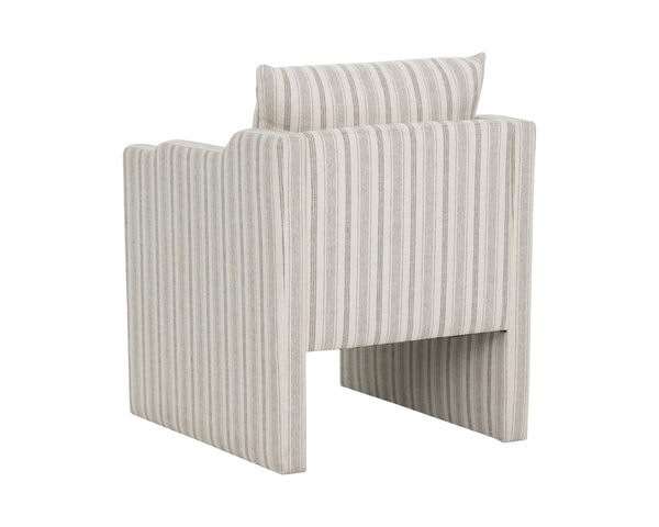 Sunpan SCALA Dining Armchair - Gifford Script Upholstered Chair for Modern Elegance and Comfort in Dining Spaces 112510