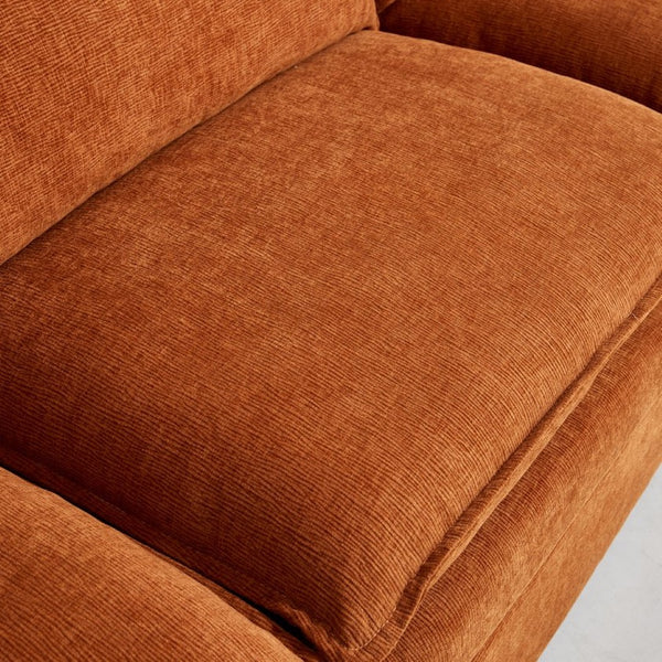 English Elm Stylish Modular L-Shaped Sectional Sofa With Ottoman - Cozy Chenille Upholstered Design For Living Rooms, Apartments, And Offices W1765S00087-GIGA