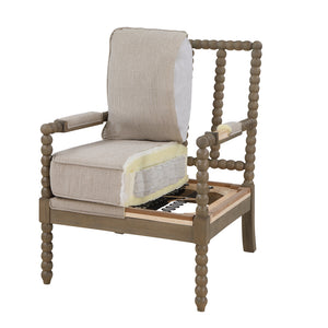 OSP Home Furnishings Abbott Chair Charcoal