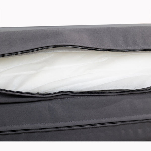 English Elm Christopher Knight Home® - GRAY Broad way/IAN Chaise Lounge Cushion Triple Fold - Weather-Resistant Foam Lined Outdoor Comfort, 27"x76.75"x4" N770P208326G
