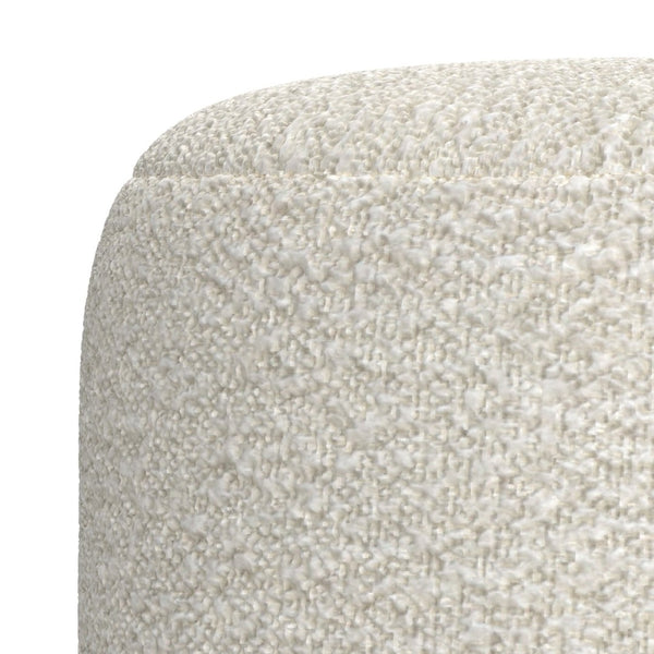 English Elm Nate Handwoven Cotton Square Pouf Artisan Footrest for Bohemian Living Rooms B136P427583