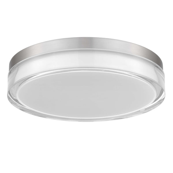 English Elm 12-inch Flush Mount Ceiling Light Dimmable Led Frosted Acrylic Matte Modern Fixture Chrome B370P398959