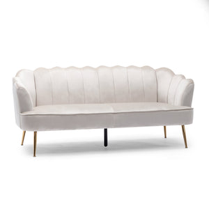 English Elm Christopher Knight Home® - 3 Seater Sofa - Modern Glam Velvet Seating With Gold Legs, Plush Comfort & Elegant Design For Living Rooms 70395.00ABGE_70395.00BBGE