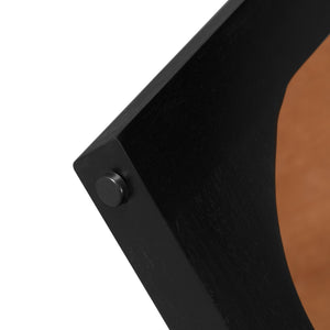 English Elm Christopher Knight Home® - ACACIA Solid Wood Coffee Table 30" Round Top on Minimalist Base, Durable Veneer, Modern Flair Brown+Black N770P269892B
