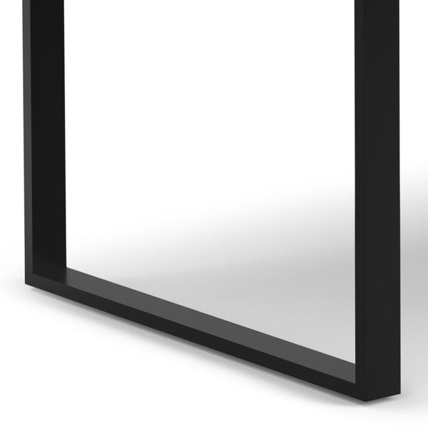 English Elm McKenzie Solid Mango Wood Dining Table Light Tobacco Finish with Black Iron Legs, 66"x40" Rustic Modern B136P203503